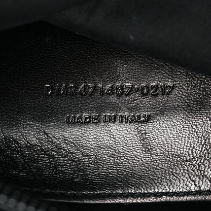 Saint Laurent Grain De Poudre Monogram Monochrome Toy West Hollywood Fold-Over Bag Black 6 of 9