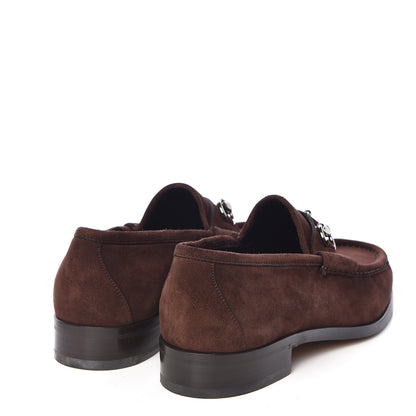 Gucci Suede Mens 1953 Horsebit Loafers 7.5 Brown 4 of 10