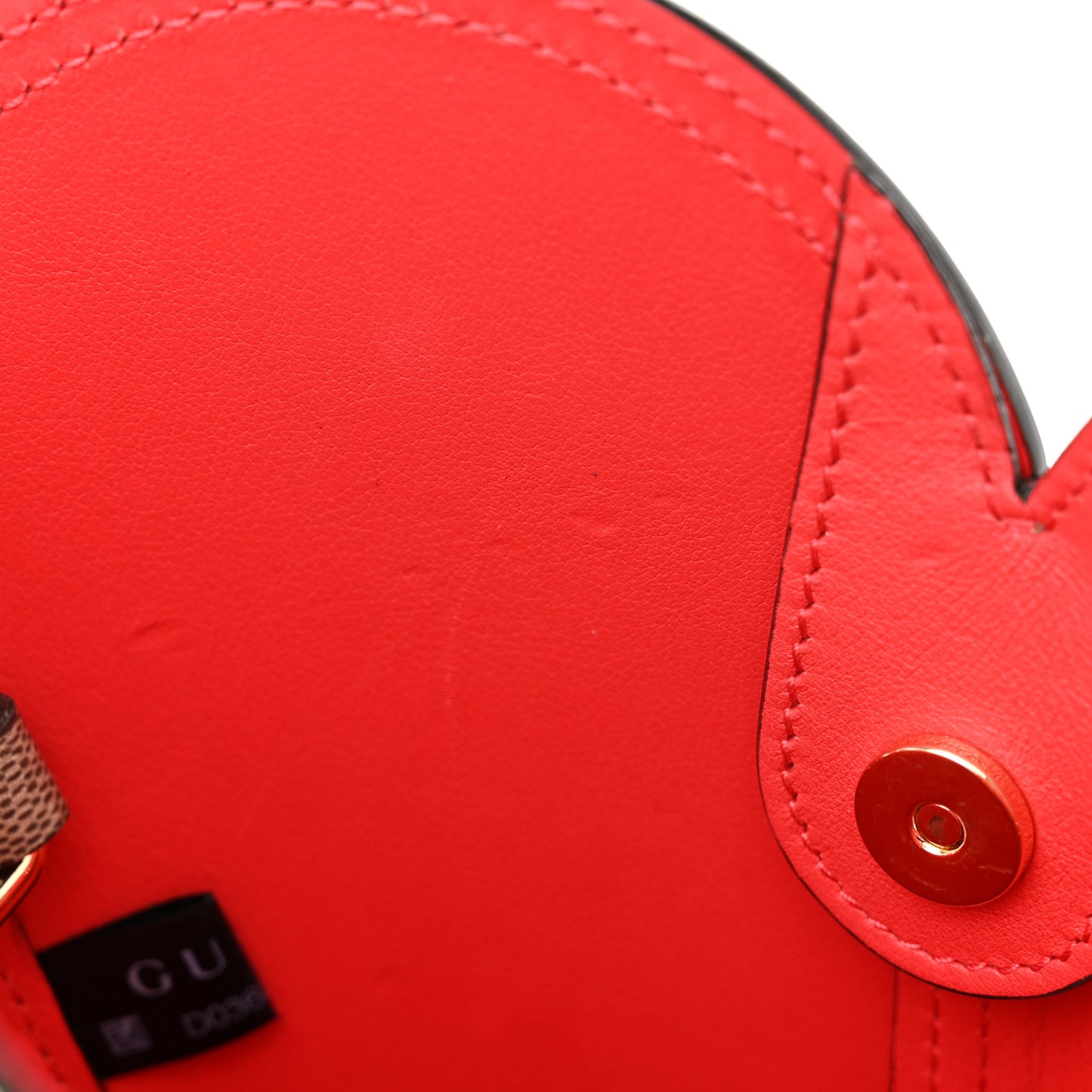 GG Supreme Monogram Love Valentines Day Small Heart Bag Beige Ebony New Geranium