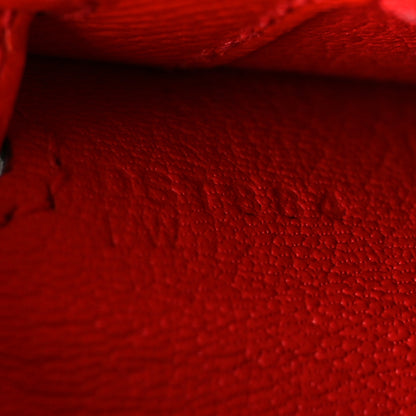 Hermes Epsom Kelly Sellier 25 Rouge De Coeur 7 of 10