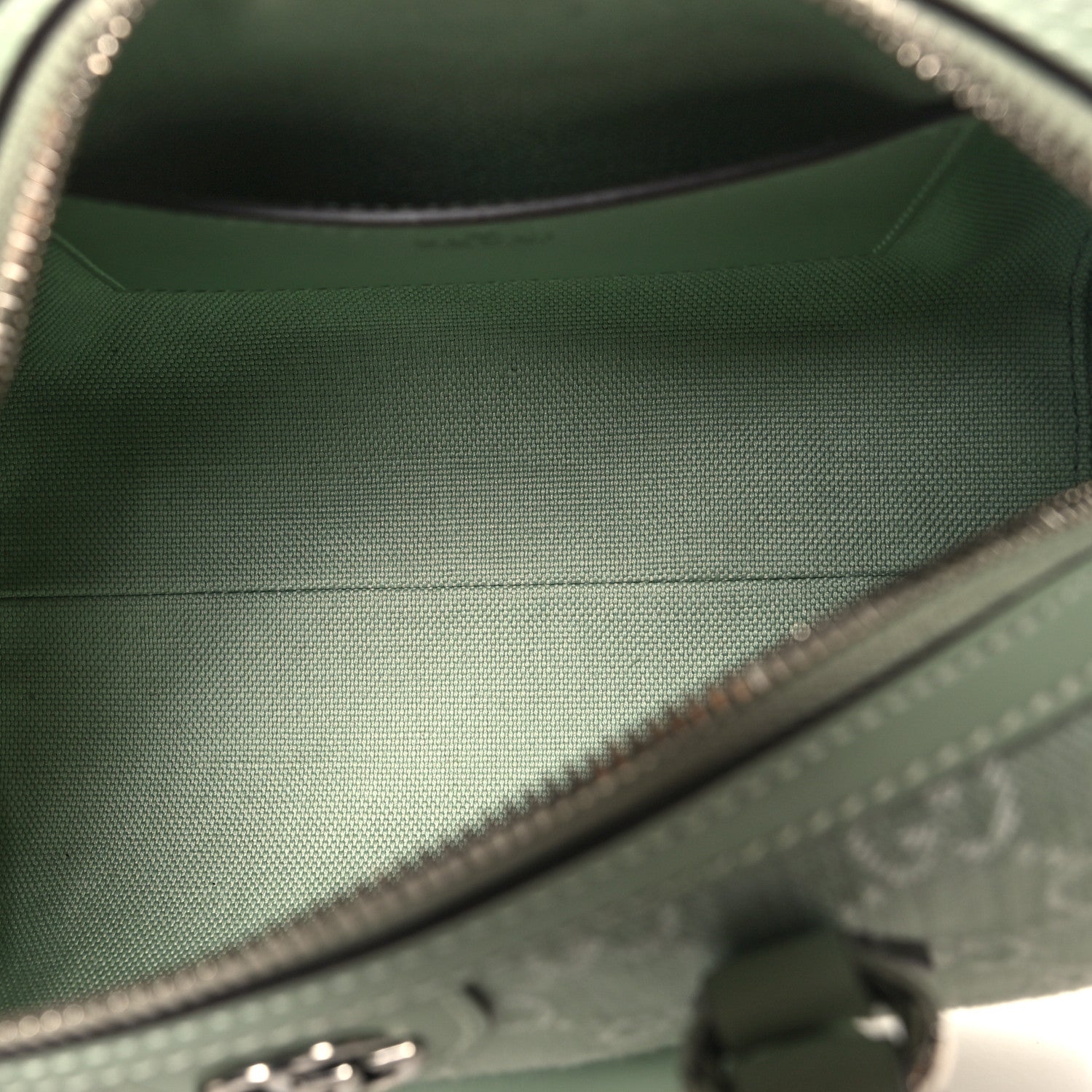 Gucci Denim GG Monogram Calfskin Mini Ophidia Top Handle Bag Pale Green 5 of 10