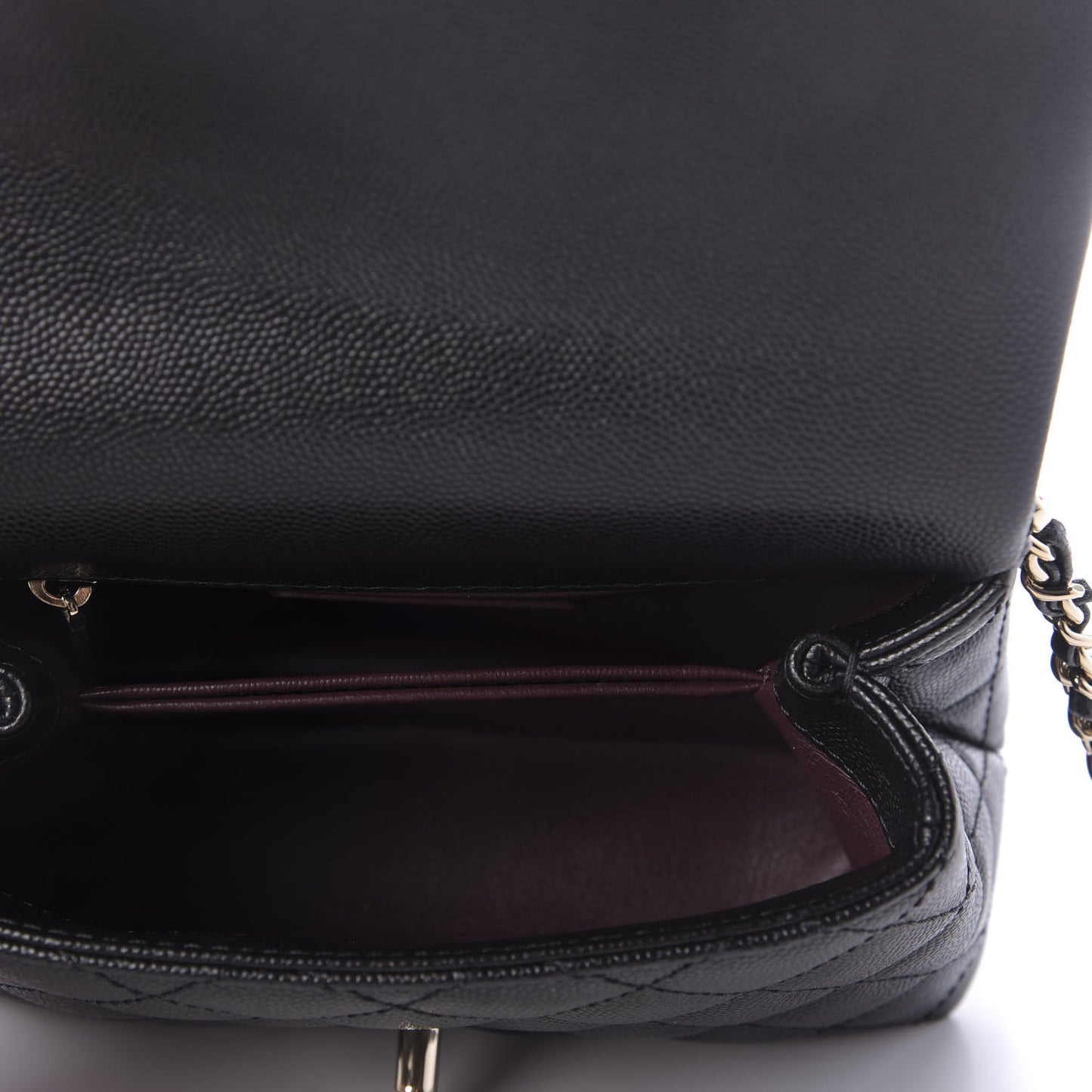Caviar Quilted Extra Mini Coco Handle Flap Black