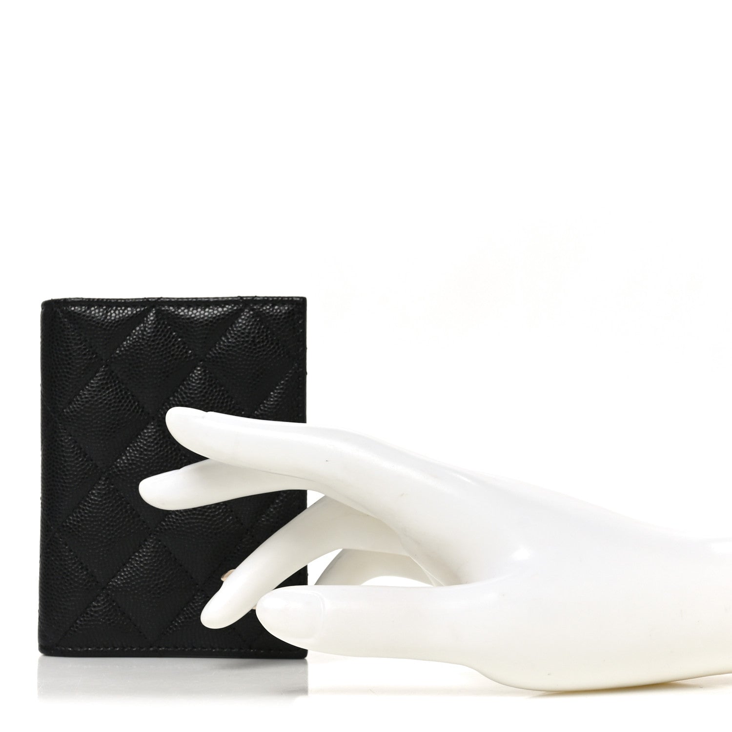 Chanel Caviar Quilted Card Holder Wallet Black 3 of 8