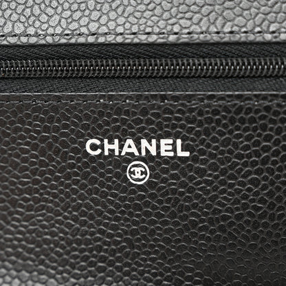 Chanel Caviar Quilted Wallet on Chain WOC Black 6 of 12