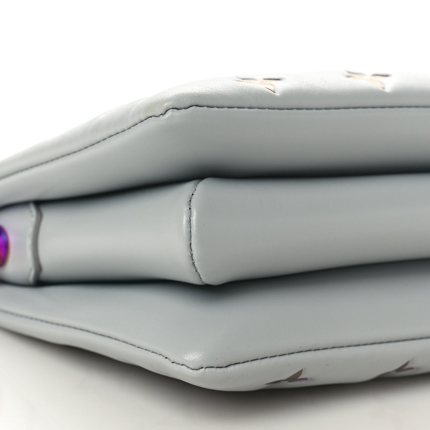 Lambskin Embossed Monogram Coussin BB Gray