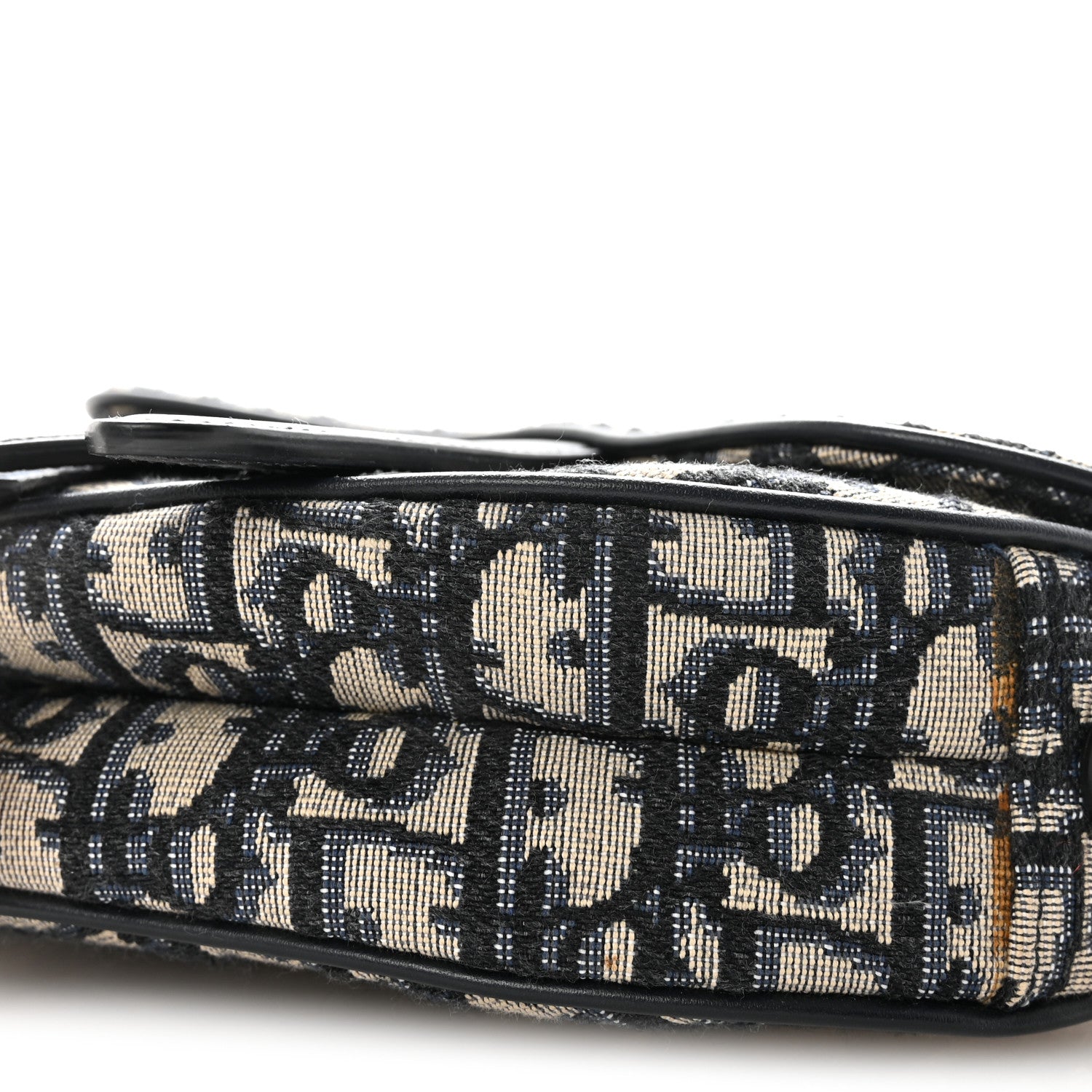 Christian Dior Oblique Mini Saddle Bag Blue 9 of 10