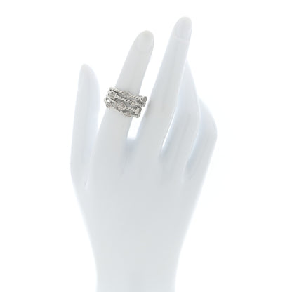 David Yurman Sterling Silver Diamond Confetti 4 Row Ring 50 5.5 2 of 4