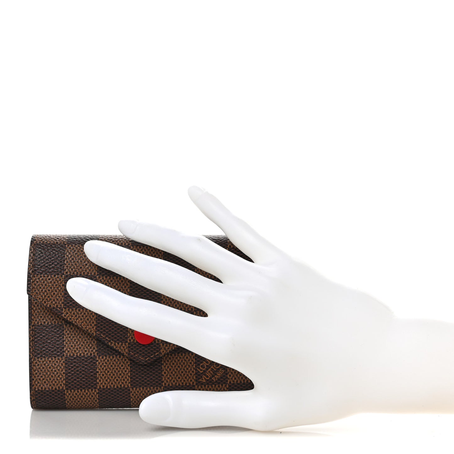 Damier Ebene Victorine Wallet Red
