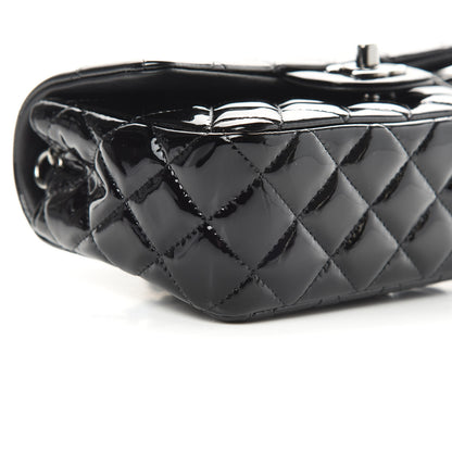 Chanel Patent Calfskin Quilted Mini Rectangular Flap Black 9 of 11