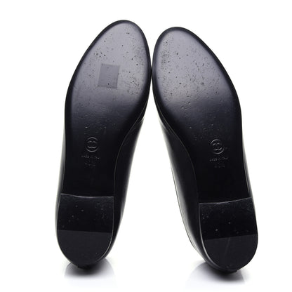Chanel Lambskin Patent Cap Toe Ballerina Flats 40.5 Black 9 of 13