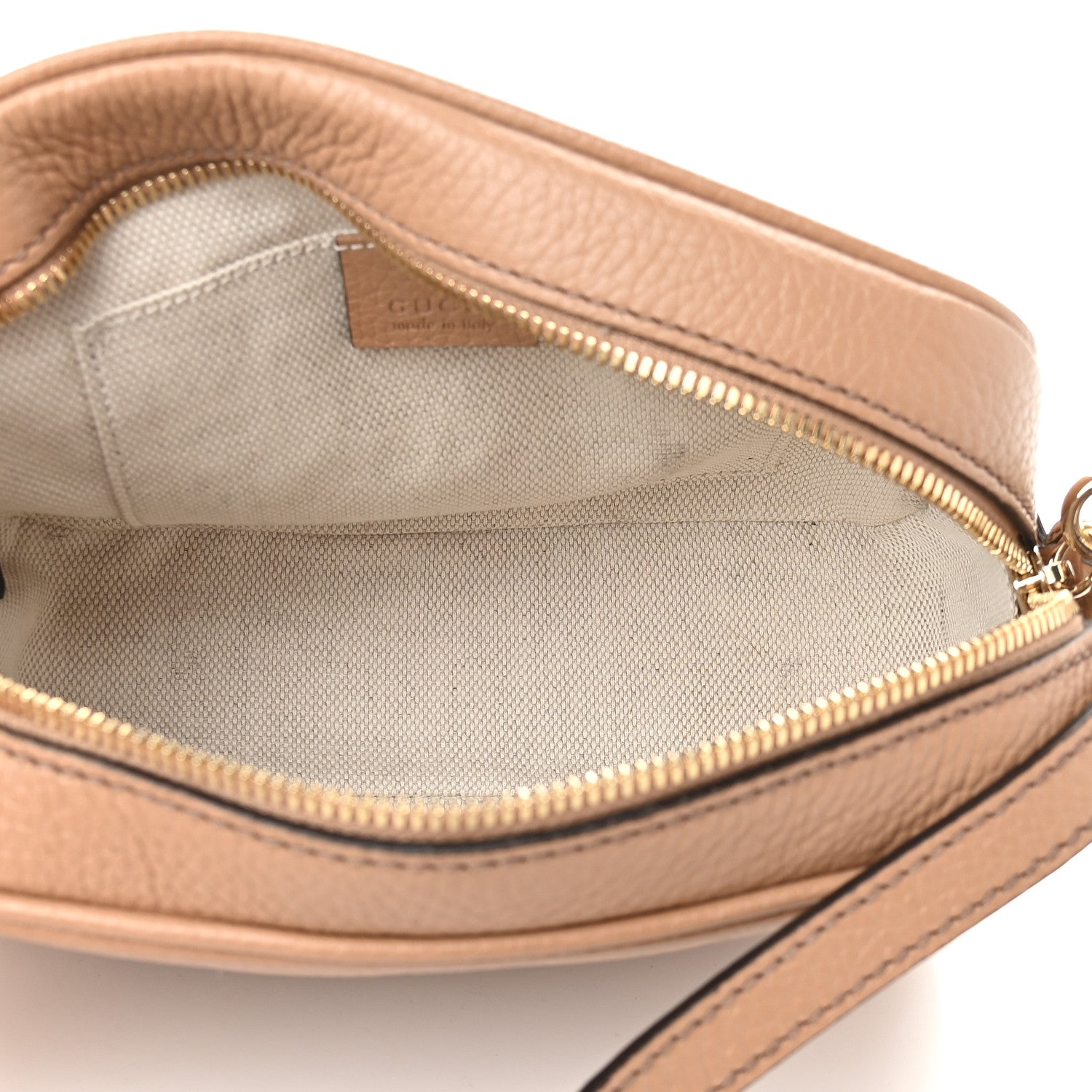 Gucci Pebbled Calfskin Small Soho Disco Bag Camelia 6 of 8