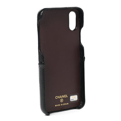 Chanel Caviar Quilted iPhone X Coco Tech Case Black 3 of 7