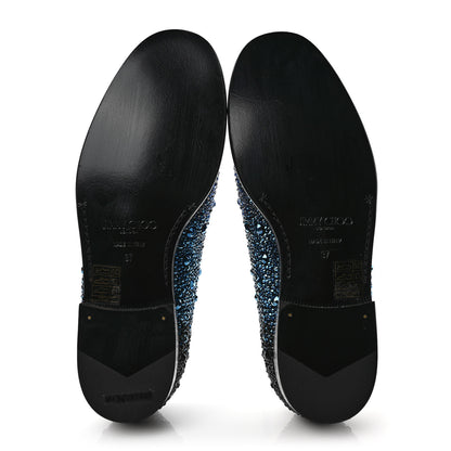 Jimmy Choo Crystal Marlo Loafers 37 Black Multicolor 5 of 8