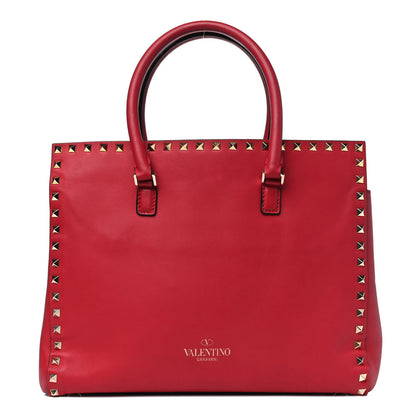 Valentino Garavani Vitello Small Rockstud Top Handle Tote Cyclamin 1 of 6