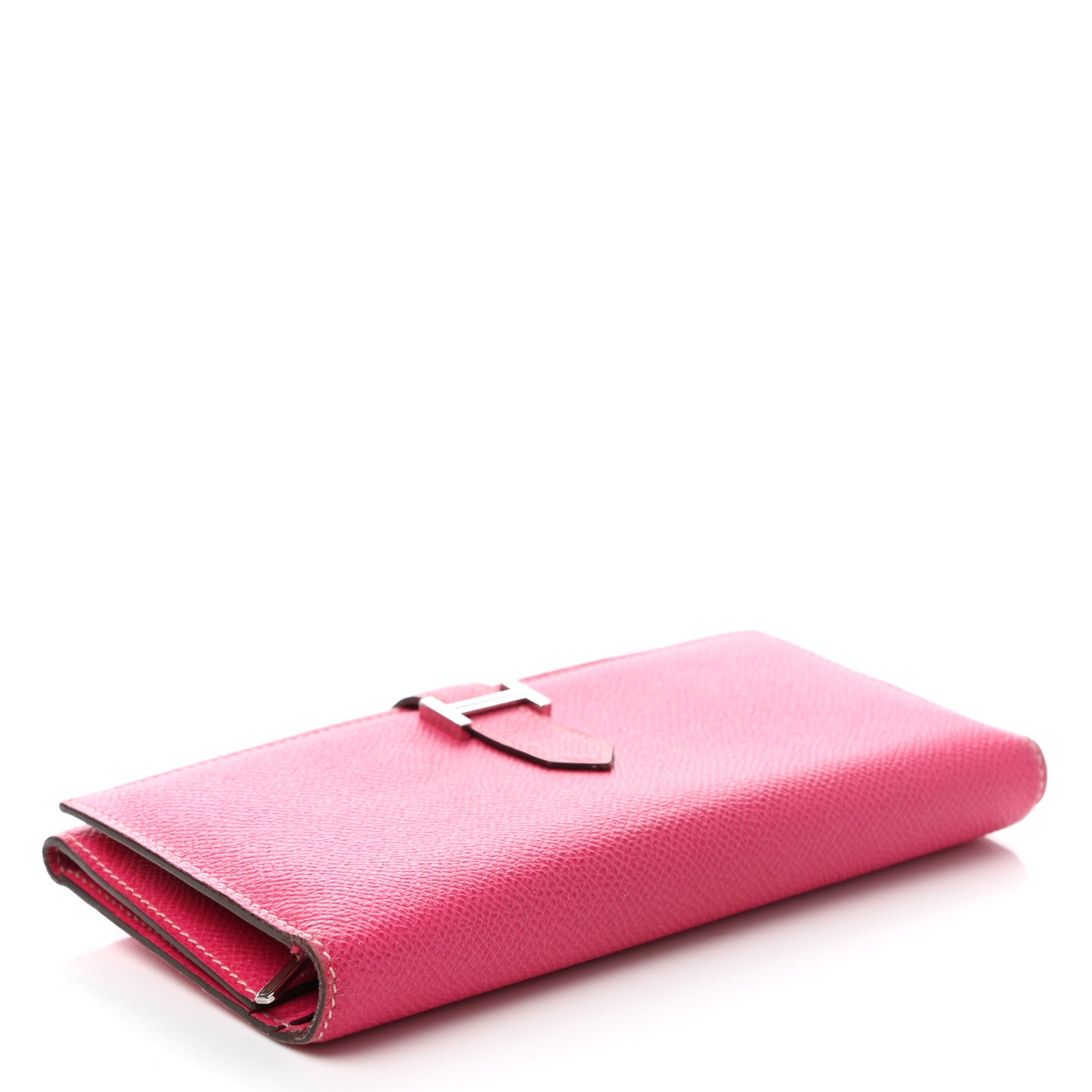 Hermes Epsom Bearn Gusset Wallet Rose Tyrien 4 of 12