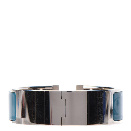 Hermes Enamel Wide Clic Clac H Bracelet GM Bleu Indien 3 of 4