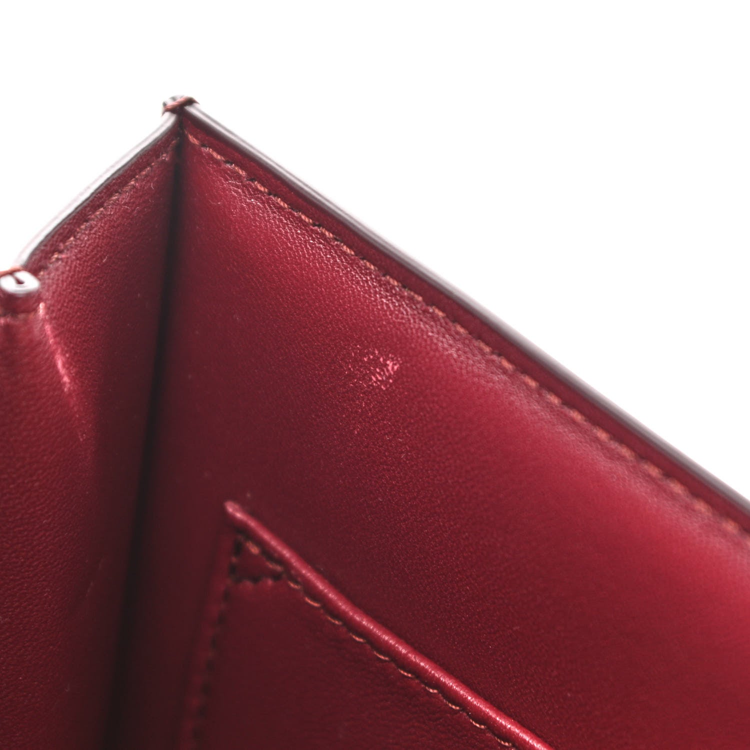 Celine Box Calfskin Medium Classic Box Flap Bag Burgundy 14 of 16