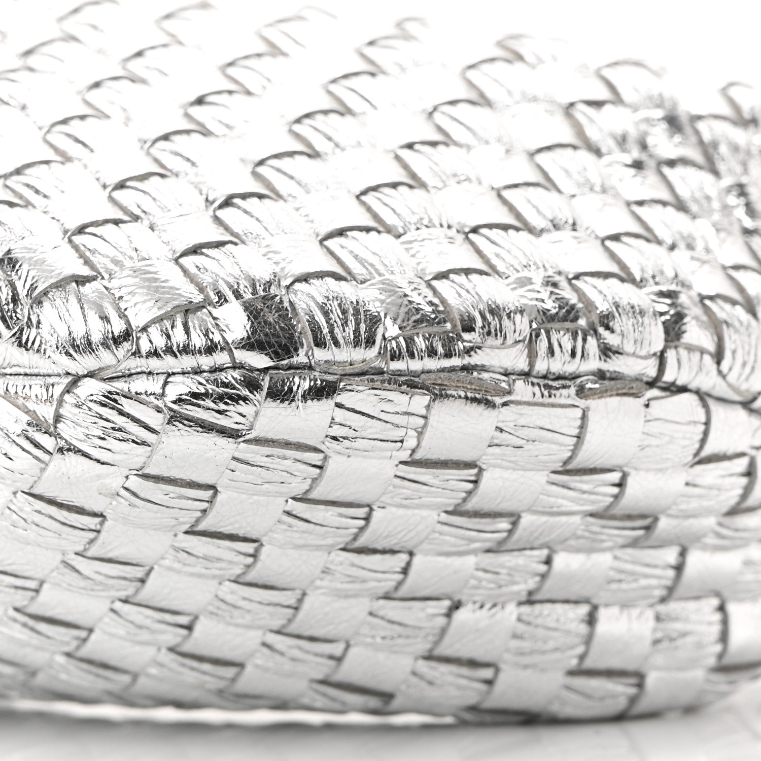 Bottega Veneta Metallic Nappa Intrecciato Mini Jodie Silver 8 of 9