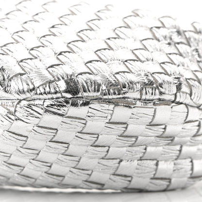 Bottega Veneta Metallic Nappa Intrecciato Mini Jodie Silver 8 of 9