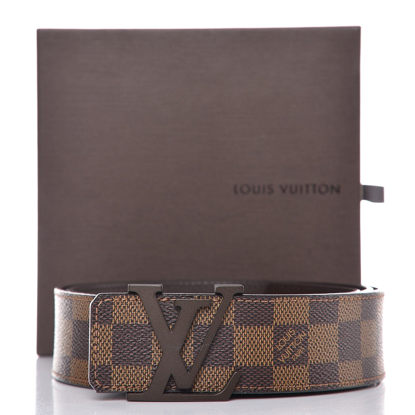 Damier Ebene 40mm LV Initiales Belt 95 38