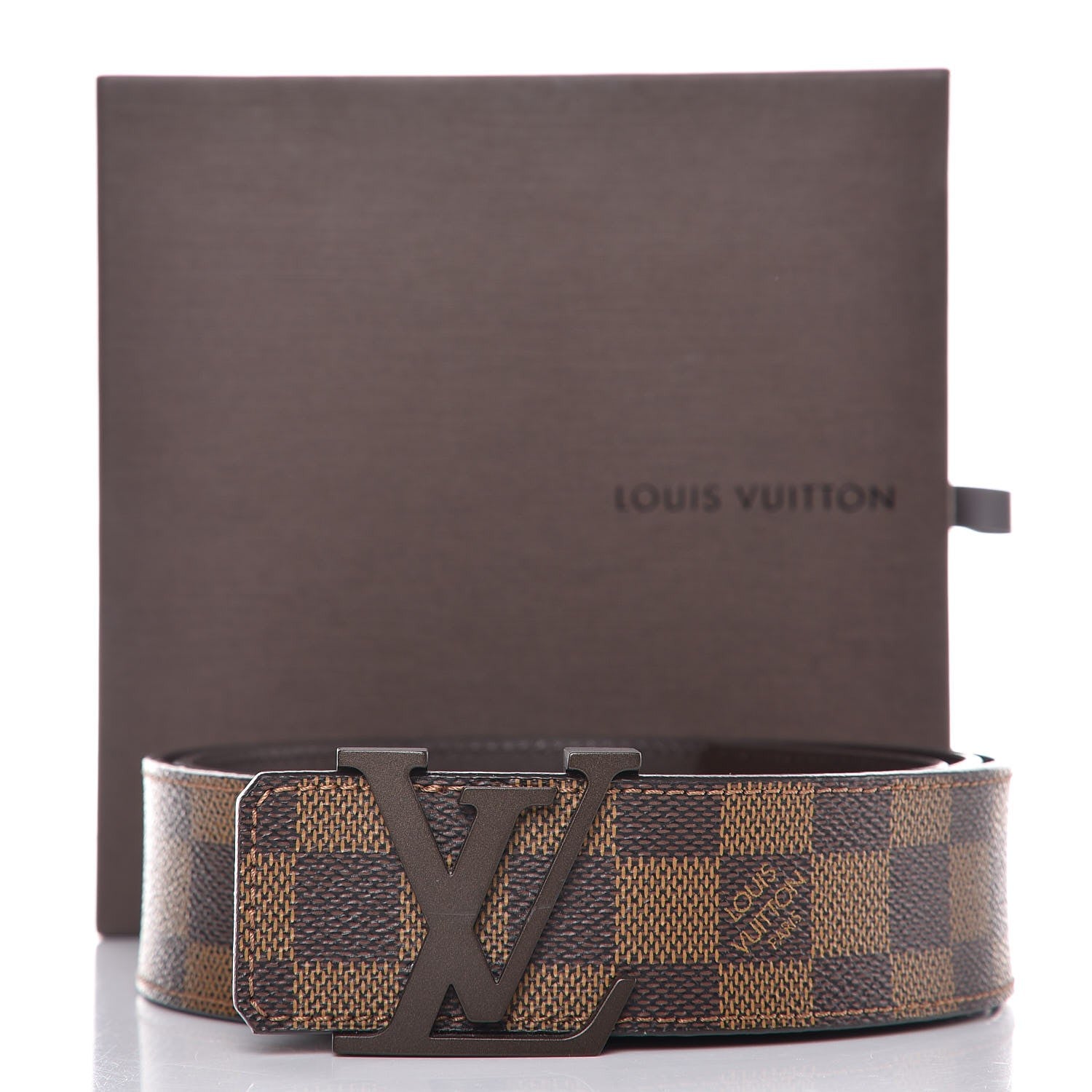 Louis Vuitton Damier Ebene 40mm LV Initiales Belt 95 38 9 of 9