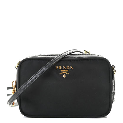 Prada Tessuto Nylon Mini Camera Crossbody Bag Black 1 of 7