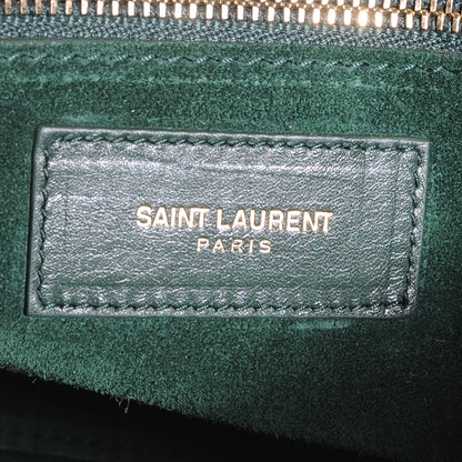 Saint Laurent Leather Large Sac de Jour Carryall Vert Anglais 7 of 7