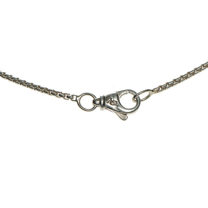 David Yurman Sterling Silver Diamond White Topaz 7mm Petite Albion Pendant Necklace 5 of 5