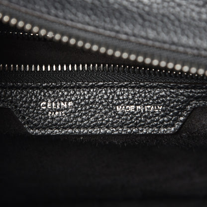 Celine Drummed Calfskin Micro Luggage Black 6 of 7