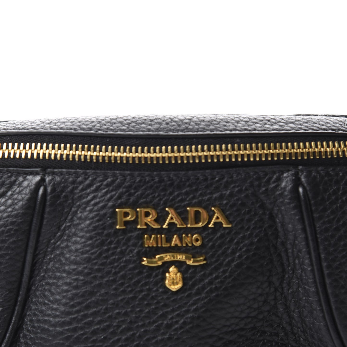 Vitello Daino Small Belt Bag Black