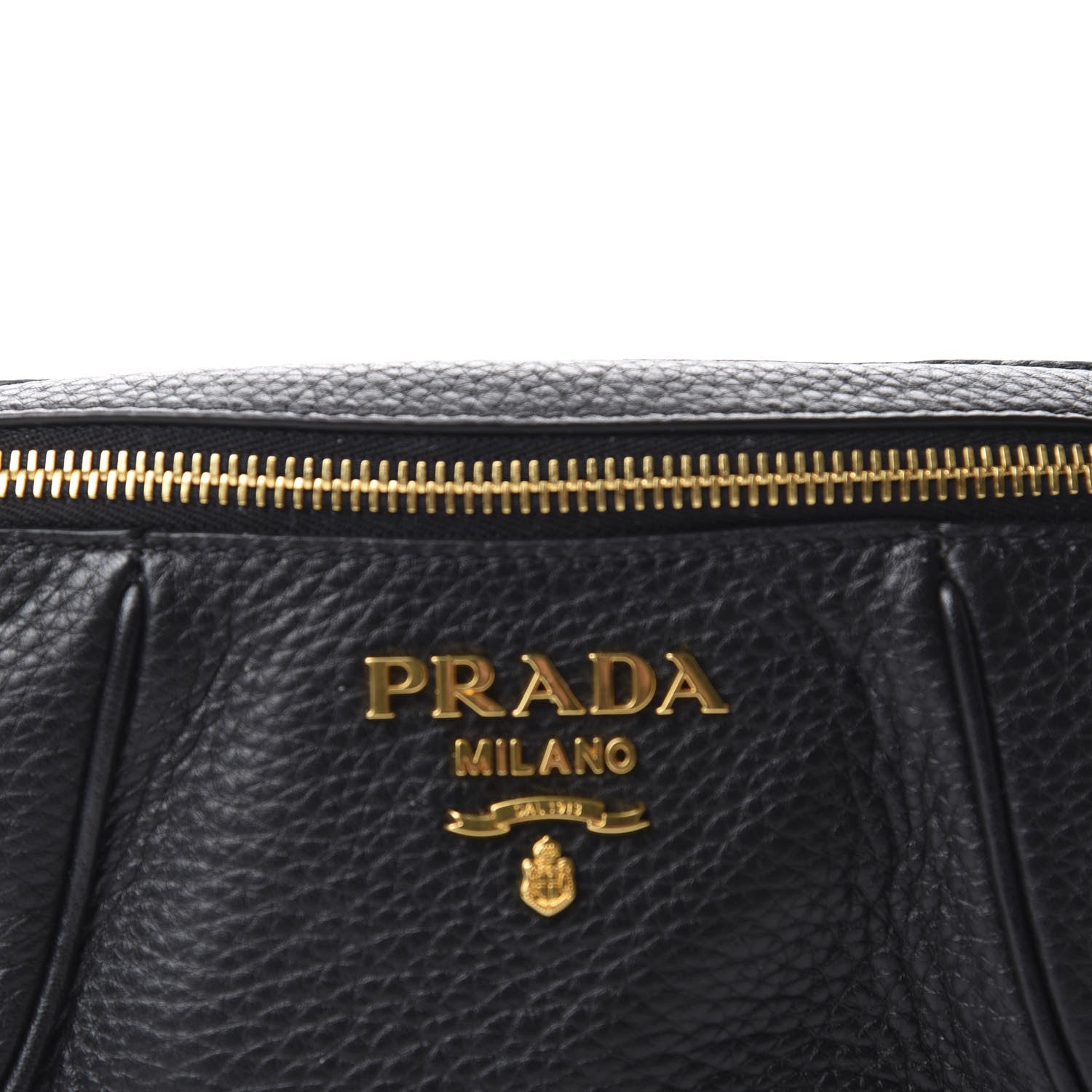 Prada Vitello Daino Small Belt Bag Black 11 of 11