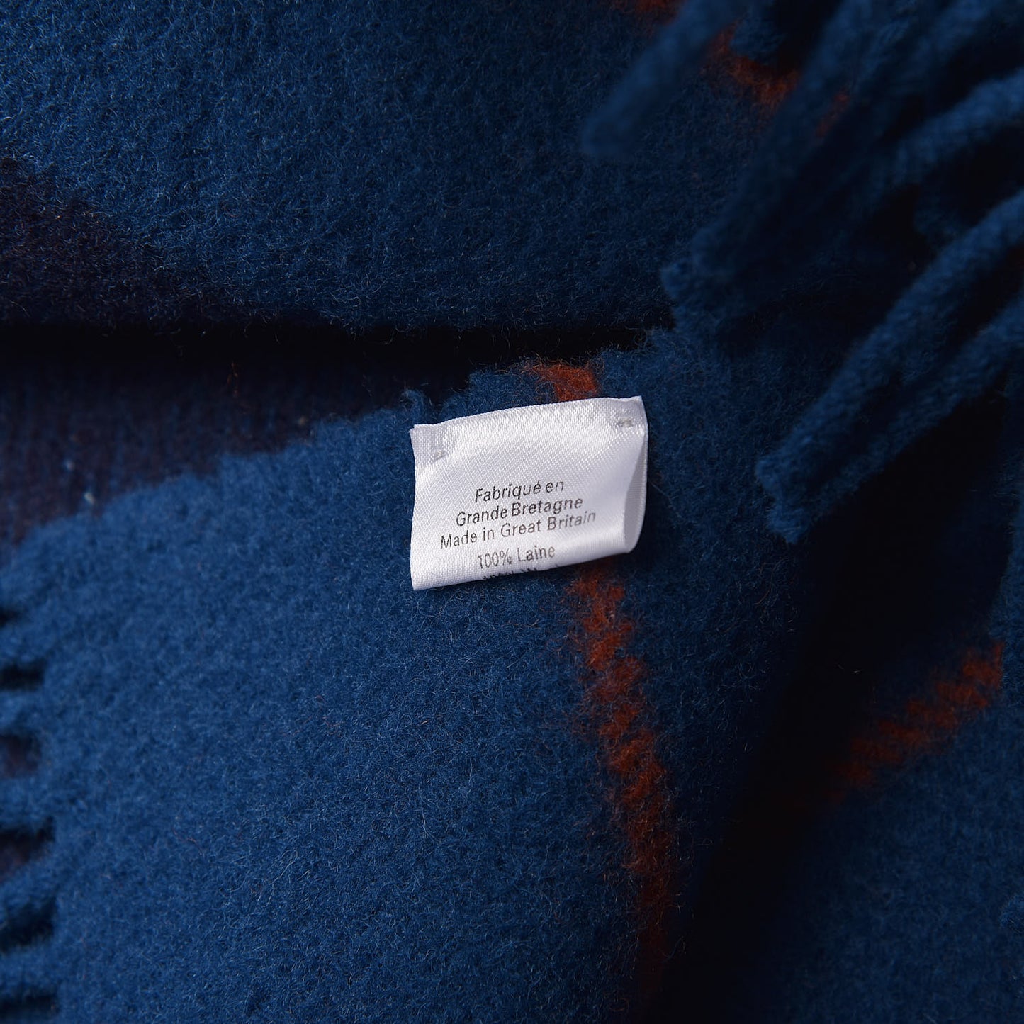 Wool Rocabar Blanket Bleu De Prusse
