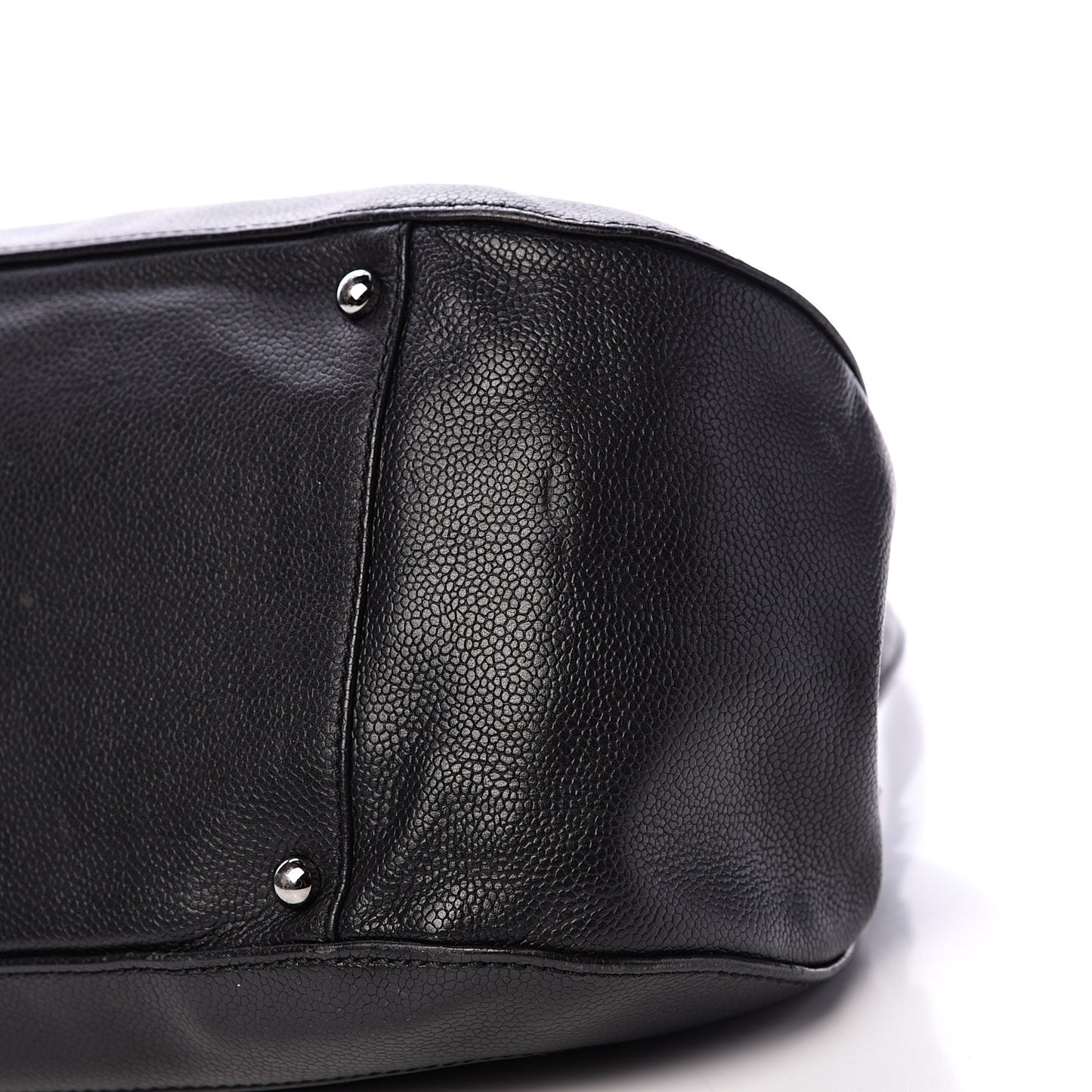 Caviar Quilted Mademoiselle Flap Bag Black