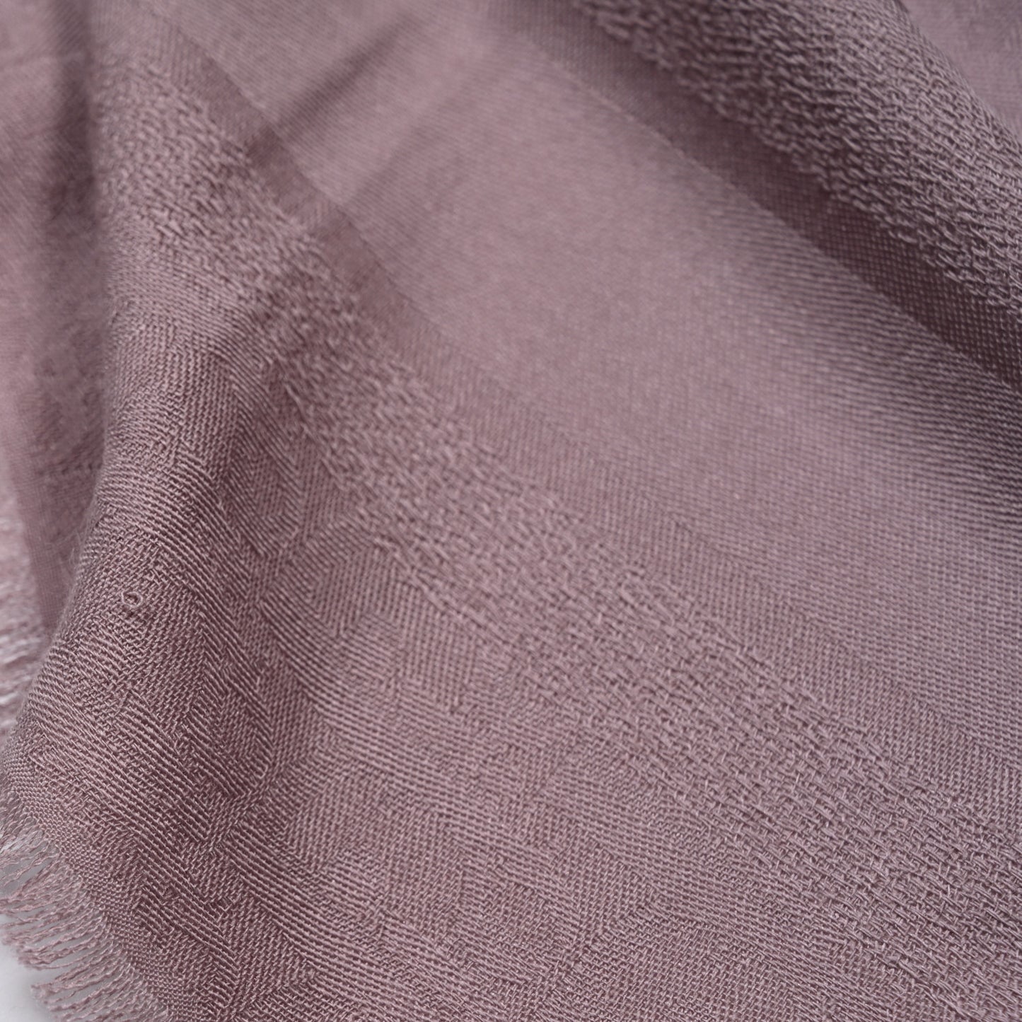 Silk Wool Oblique Shawl 140 Violet