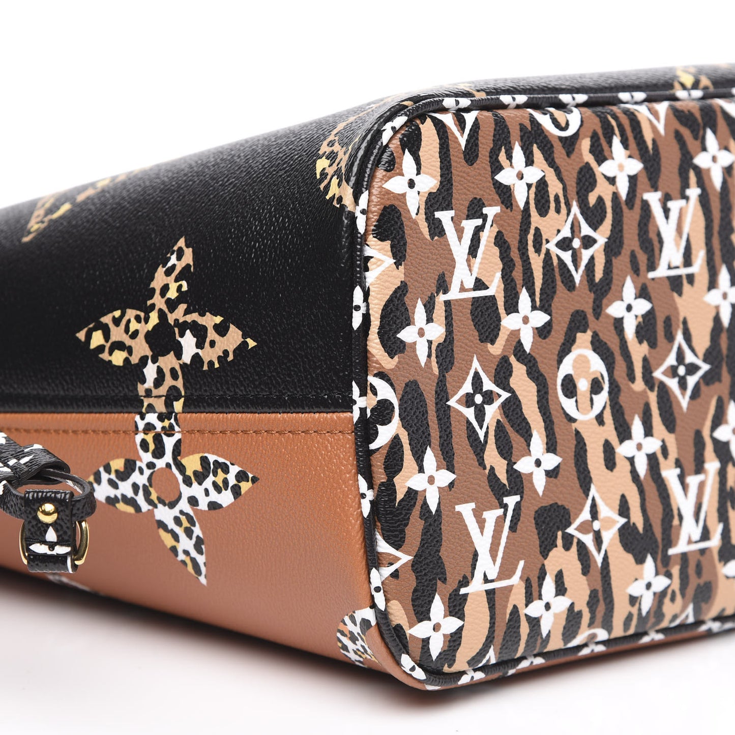 Monogram Giant Jungle Neverfull MM Black