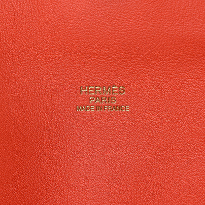 Hermes Veau Doblis Swift Toolbox 20 Chamois Capucine 6 of 11