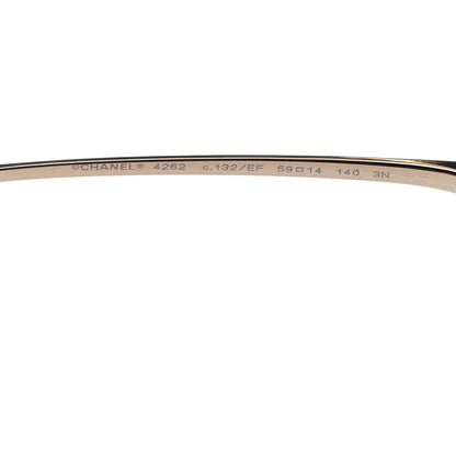 Chanel Butterfly Removable Pearl Chain Sunglasses 4262 Brown 5 of 8