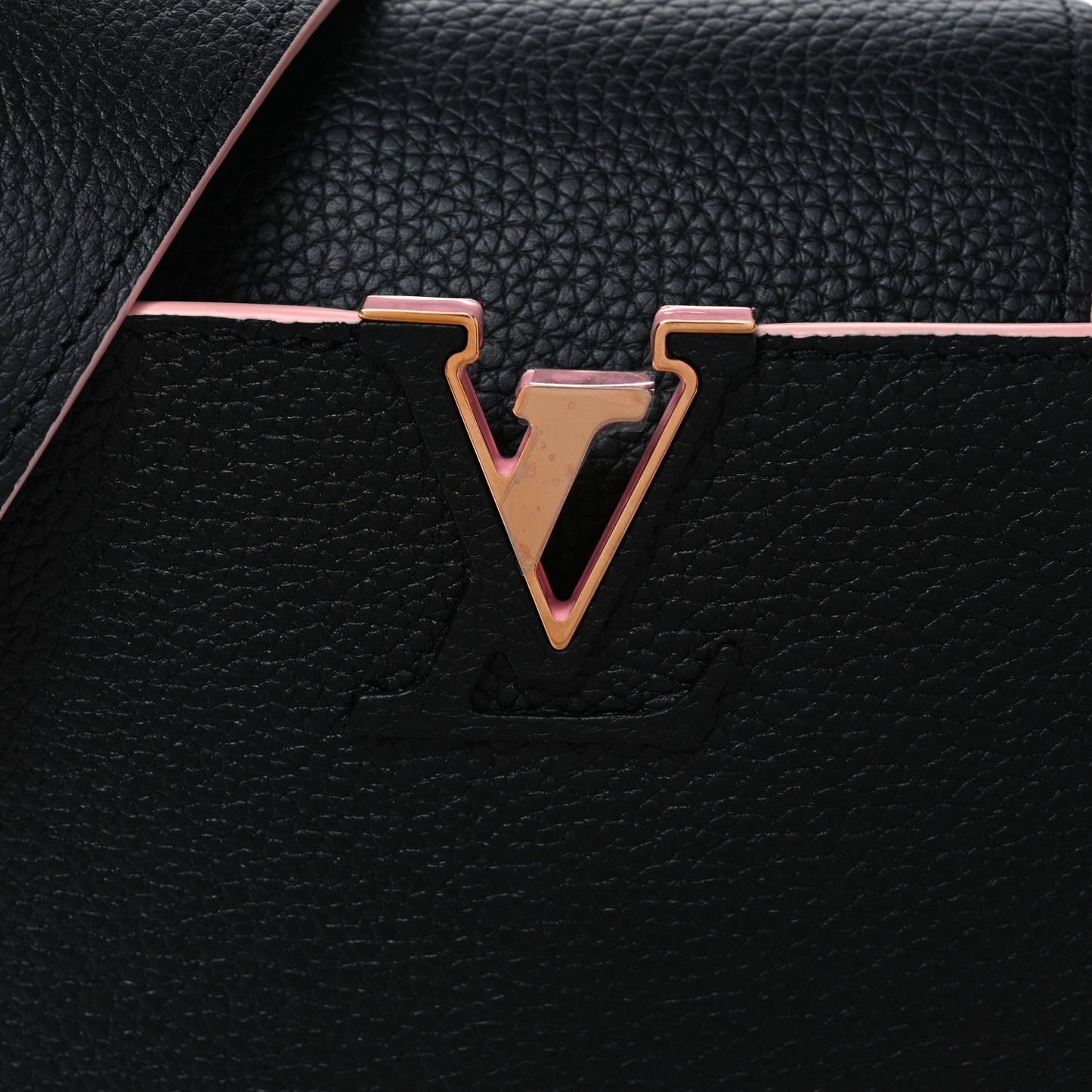 Taurillon Capucines BB Black Pink