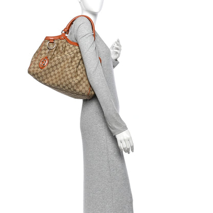 Gucci Monogram Medium Sukey Tote Orange 2 of 12