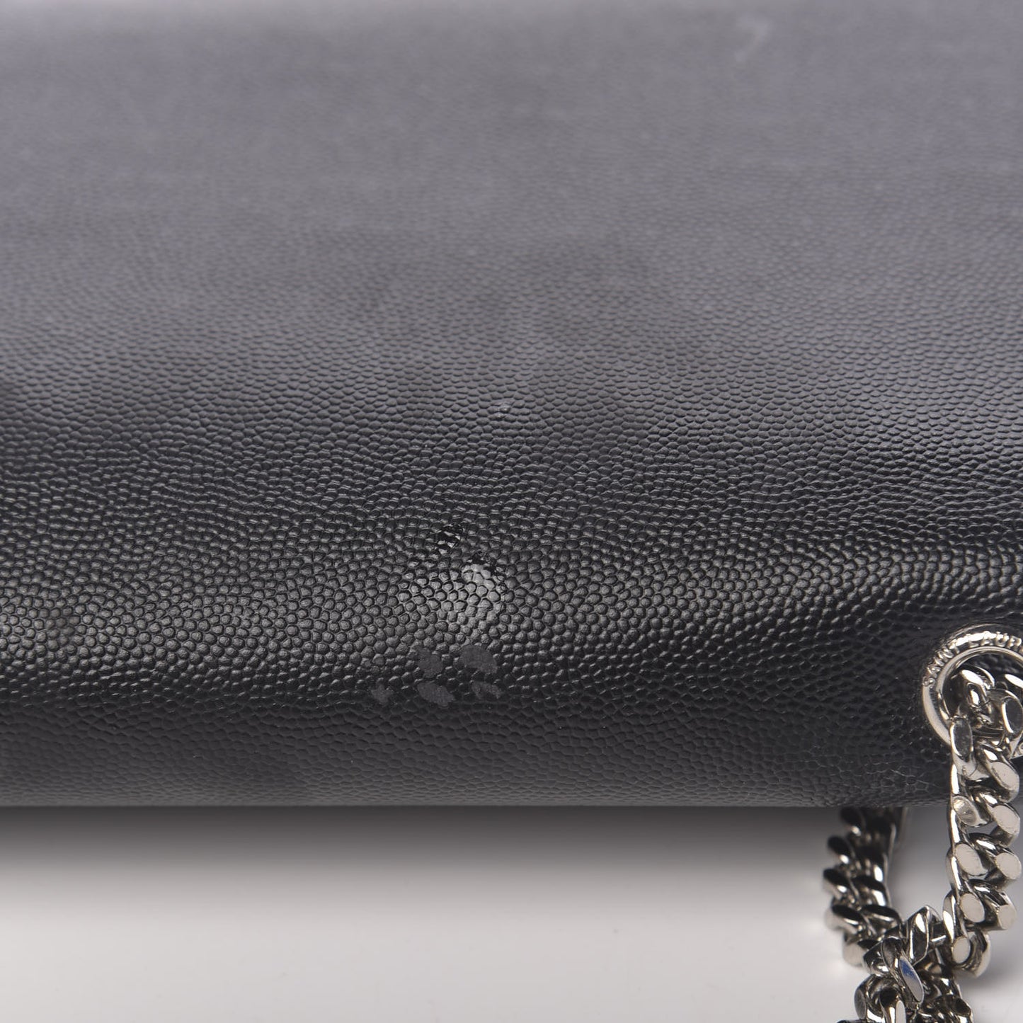 Grain De Poudre Medium Classic Monogram Kate Satchel Black