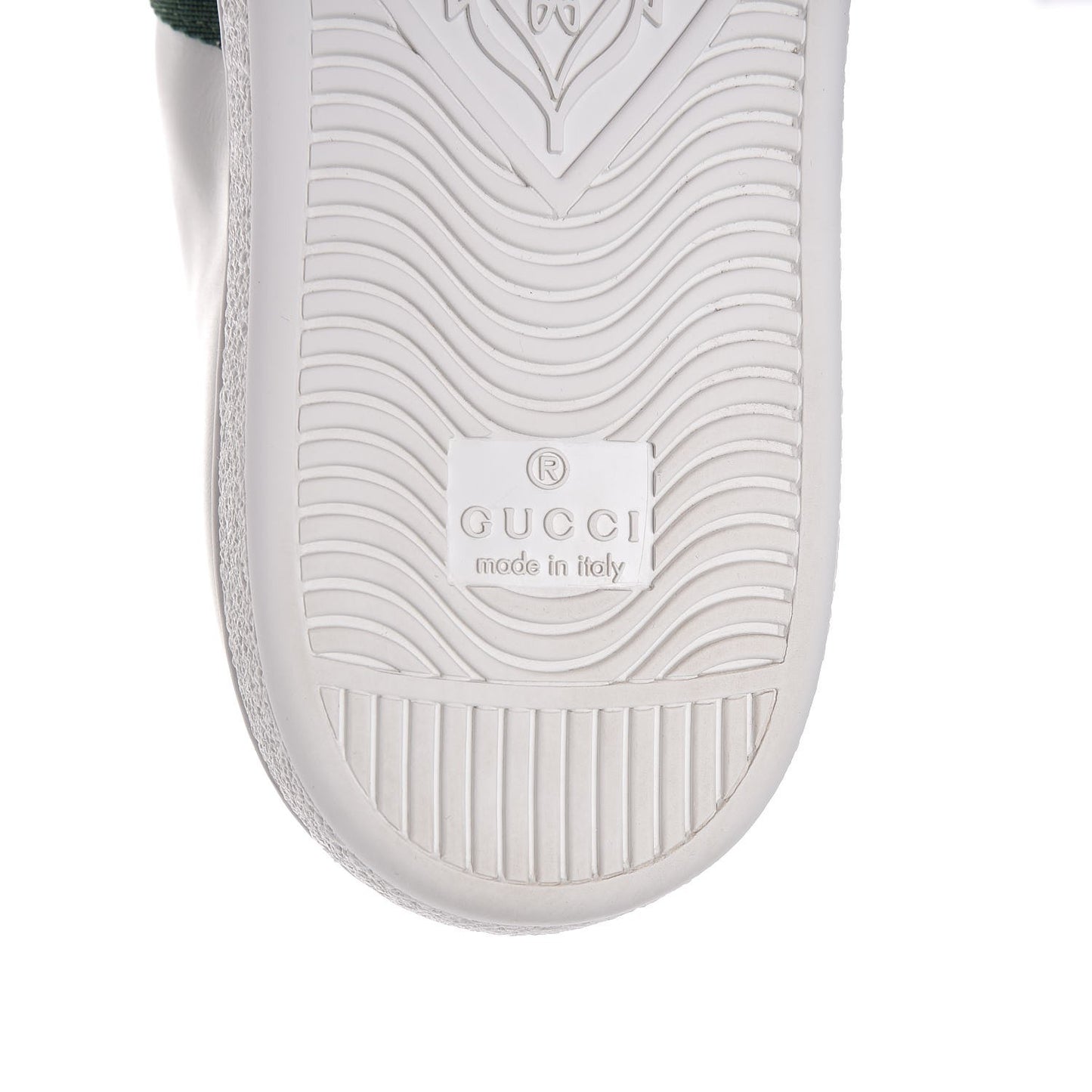 Calfskin Web Floral Embroidered Ace Sneakers 38.5 White