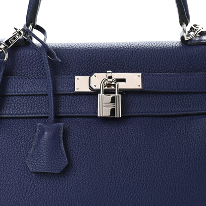 Hermes Togo Kelly Retourne 28 Bleu Encre 8 of 12