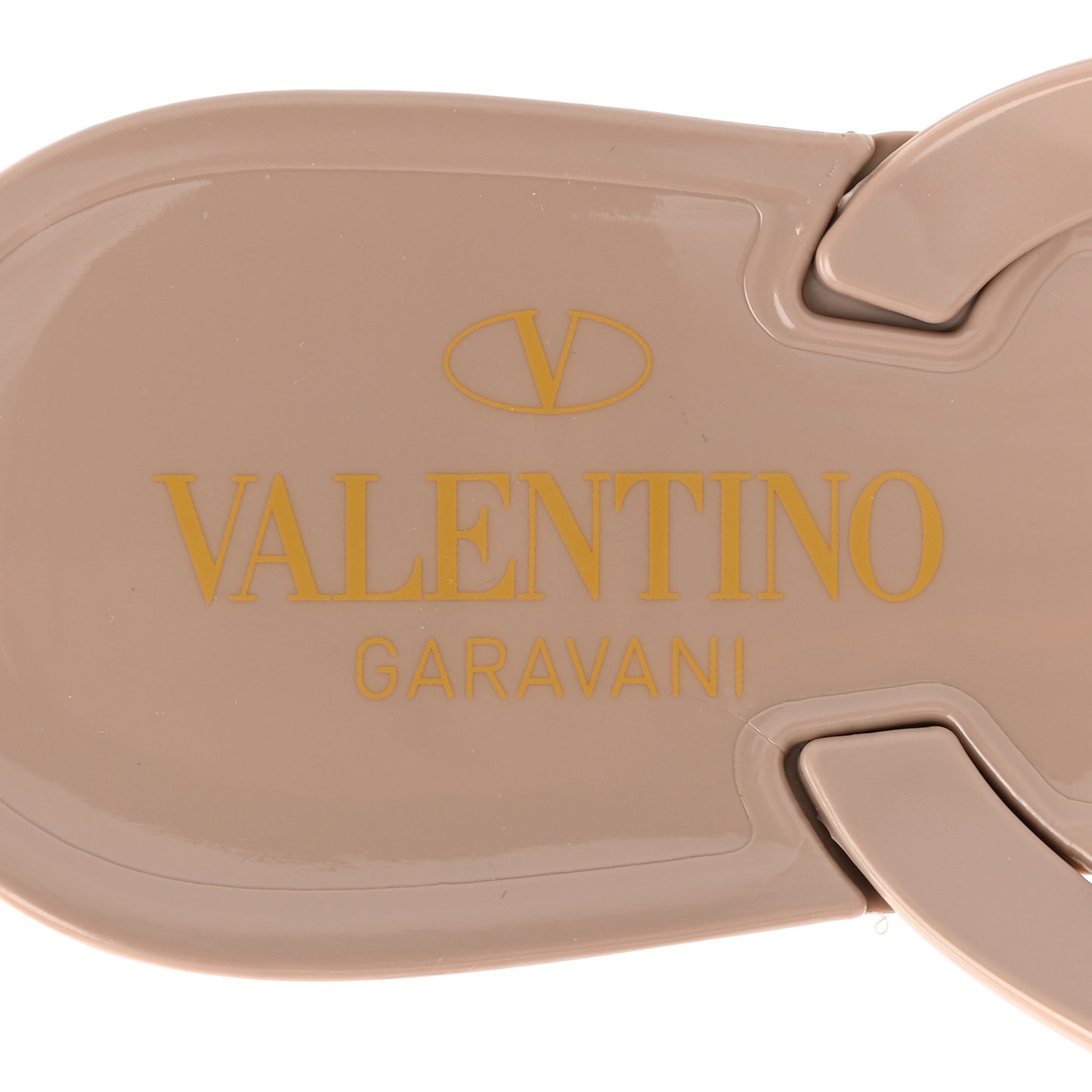 PVC Jelly Rockstud Bow Thong Sandals 38 Poudre