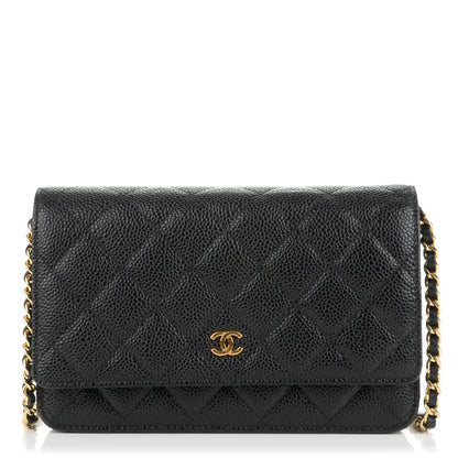 Chanel Caviar Quilted Wallet On Chain WOC Black 1 of 8