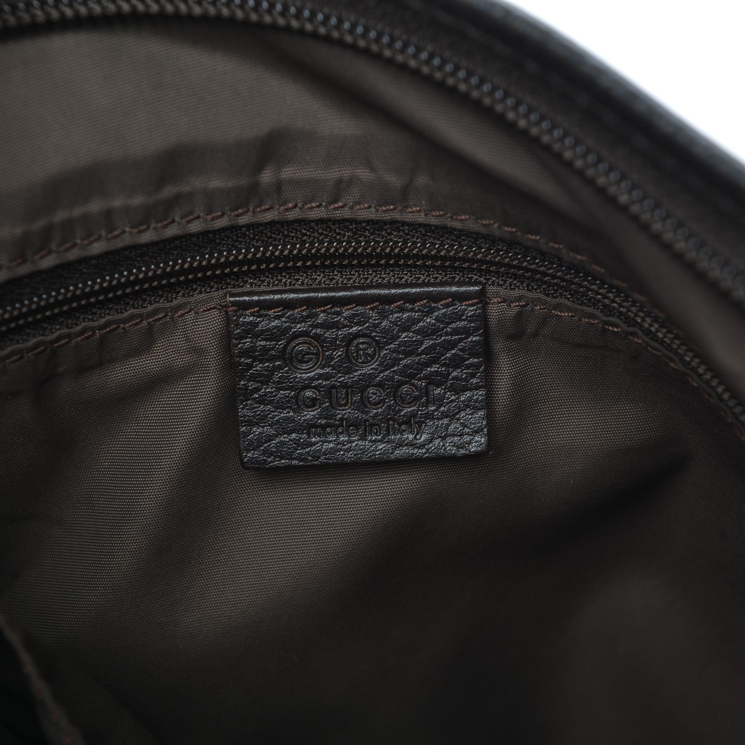 Gucci Nylon Monogram Flat Messenger Bag Brown 6 of 7
