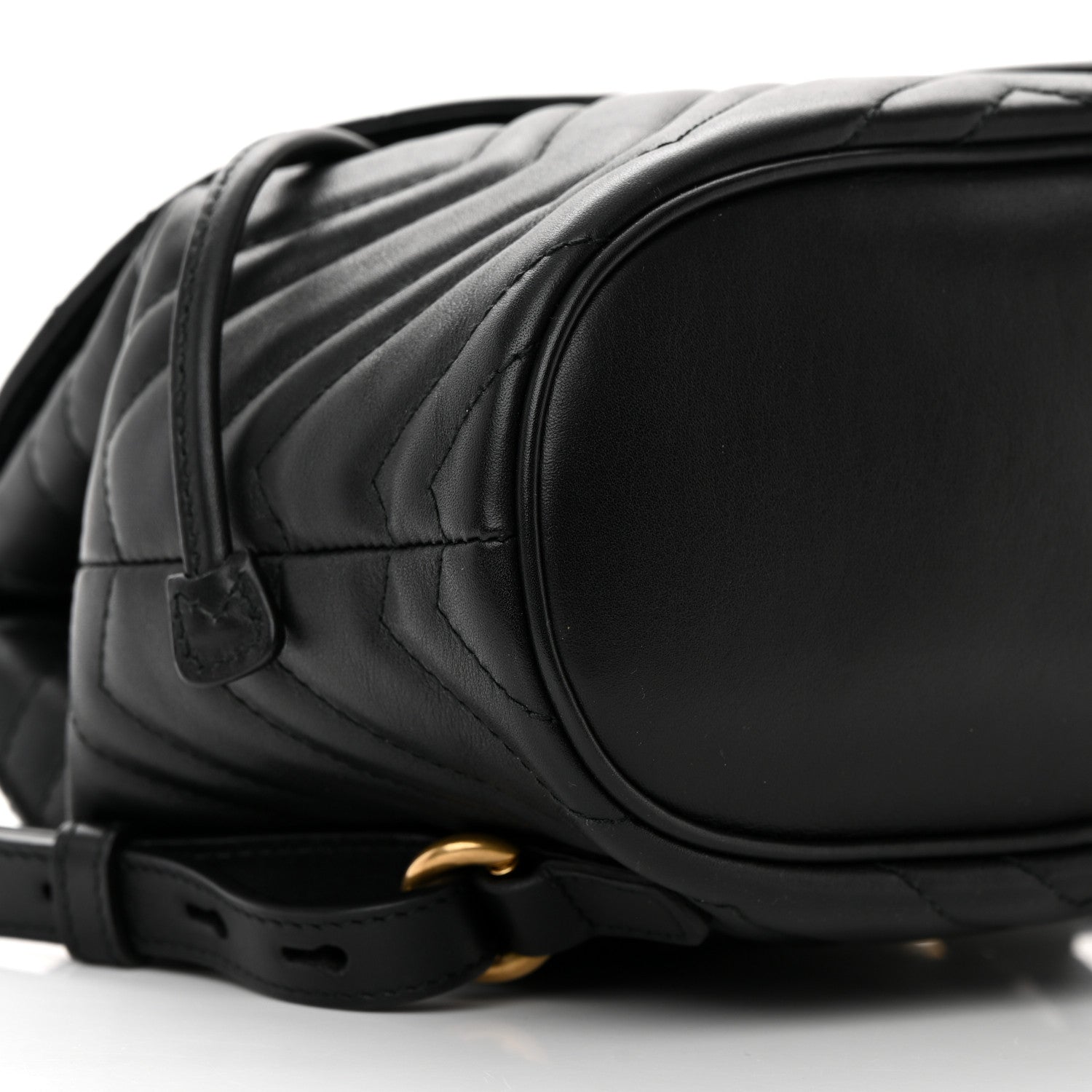 Gucci Calfskin Matelasse GG Marmont Flap Backpack Black 9 of 18