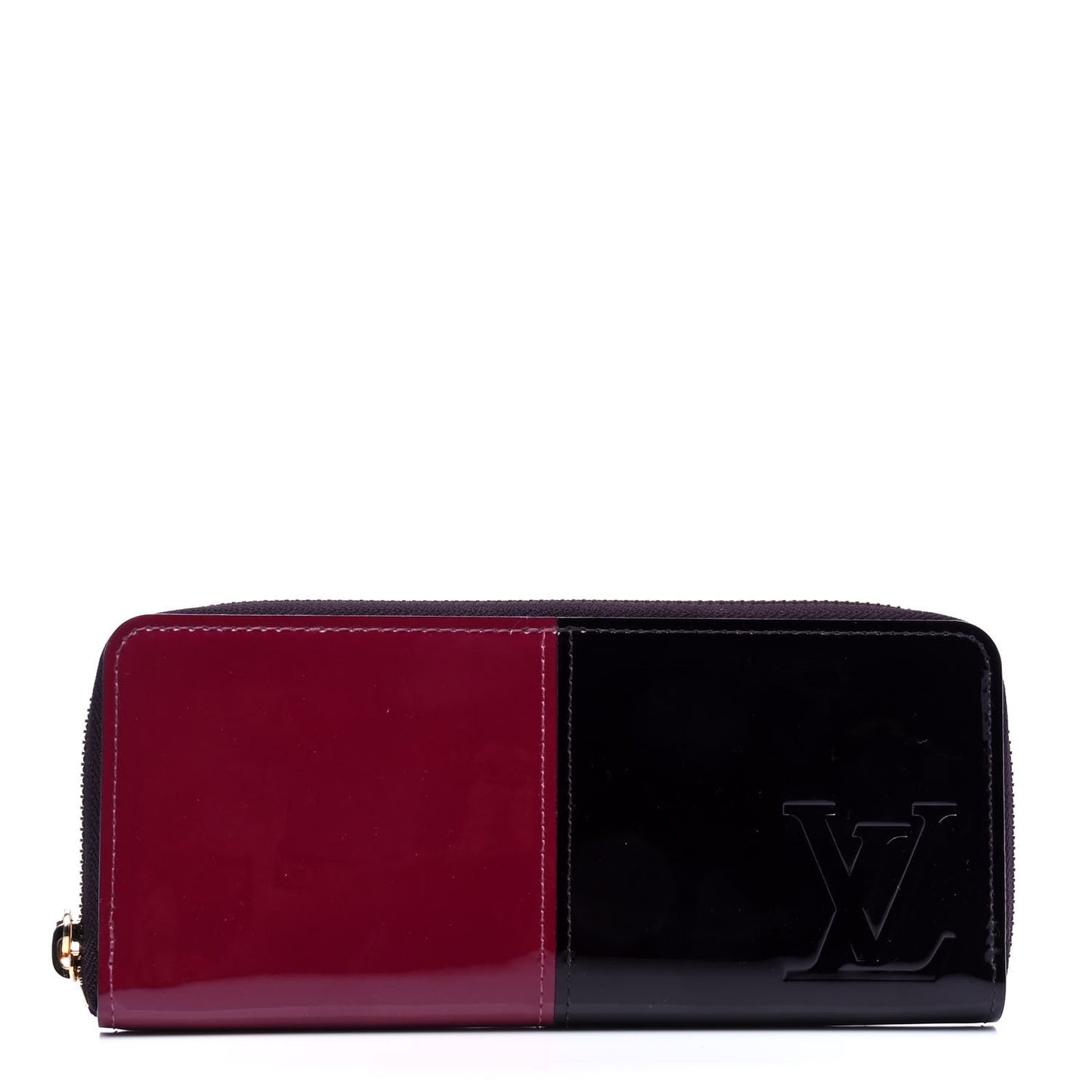 Patent Miroir Clemence Wallet Magenta Black