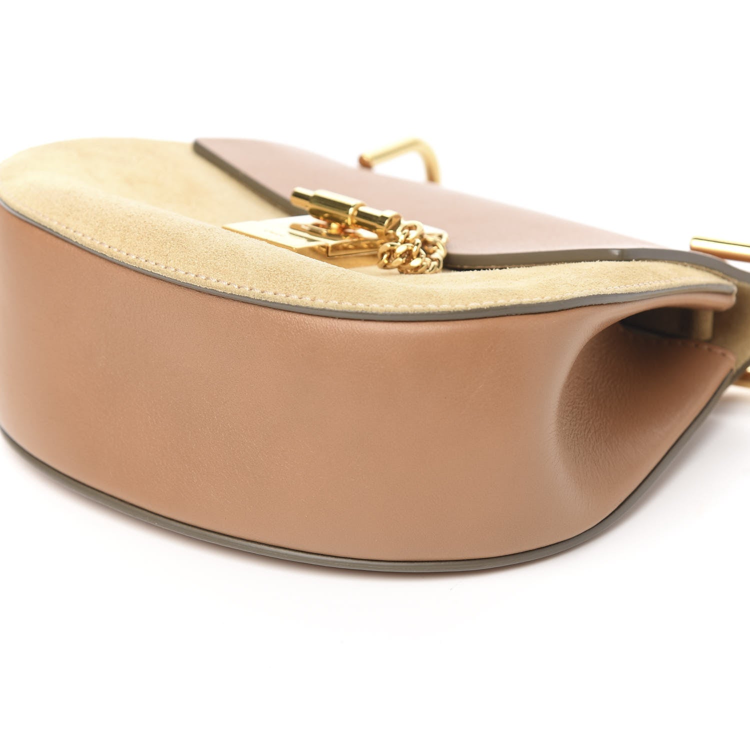 Chloe Suede Smooth Calfskin Mini Drew Shoulder Bag 7 of 8