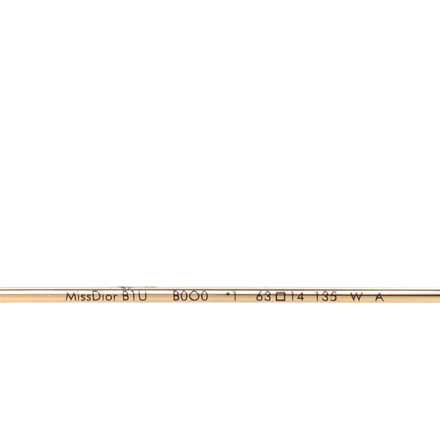 Metal MissDior B1U Butterfly Sunglasses Gold