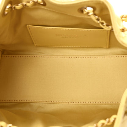 Chanel Caviar Quilted Mini Chanel 25 Handbag Yellow 5 of 11